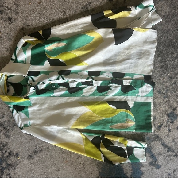 zara-tops-zara-green-and-yellow-patterned-shirt-poshmark